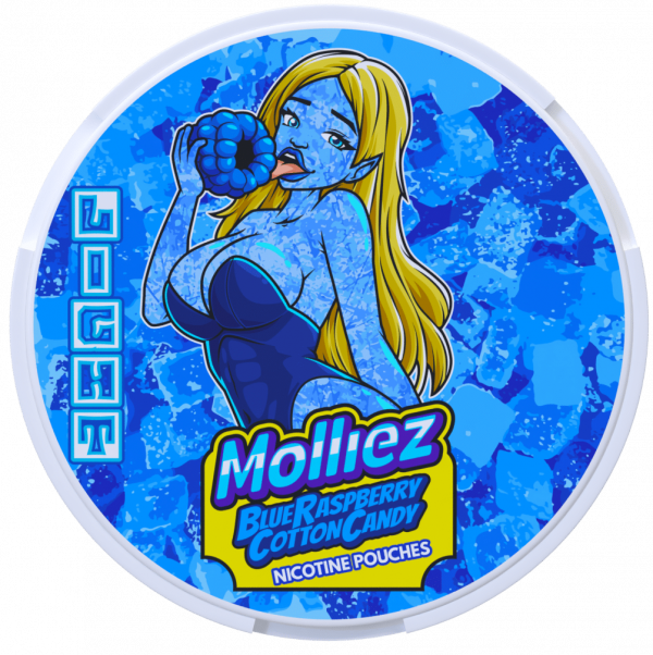 Molliez Blue Raspberry Cotton Candy (20mg/g)